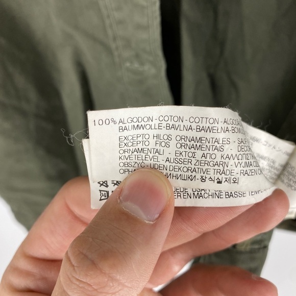 Zara Embroidered Cargo Military Shirt Jacket - Picture 4 of 8